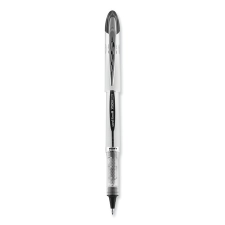 Uni-Ball VISION ELITE Stick Roller Ball Pen, Bold 0.8mm, Blk Ink, Wht/Blk Barrel 61231